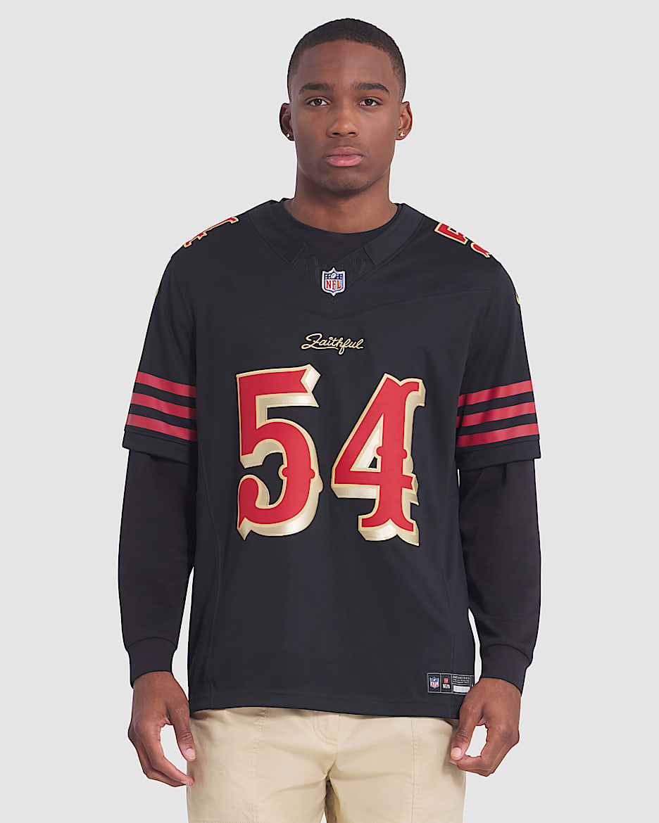 Fred Warner San Francisco 49ers Rivalries Collection Men's Nike Dri-FIT NFL Limited Jersey - Black