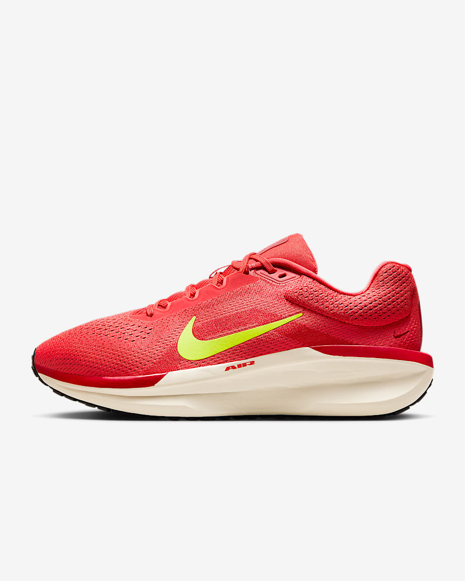 Tenis de correr en pavimento para hombre Nike Winflo 11 - Carmesí claro/Rojo gimnasio/Marfil pálido/Volt