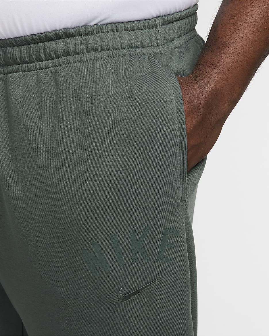 Nike Swoosh Men's Dri-FIT Fleece Fitness Joggers - Vintage Green/Vintage Green