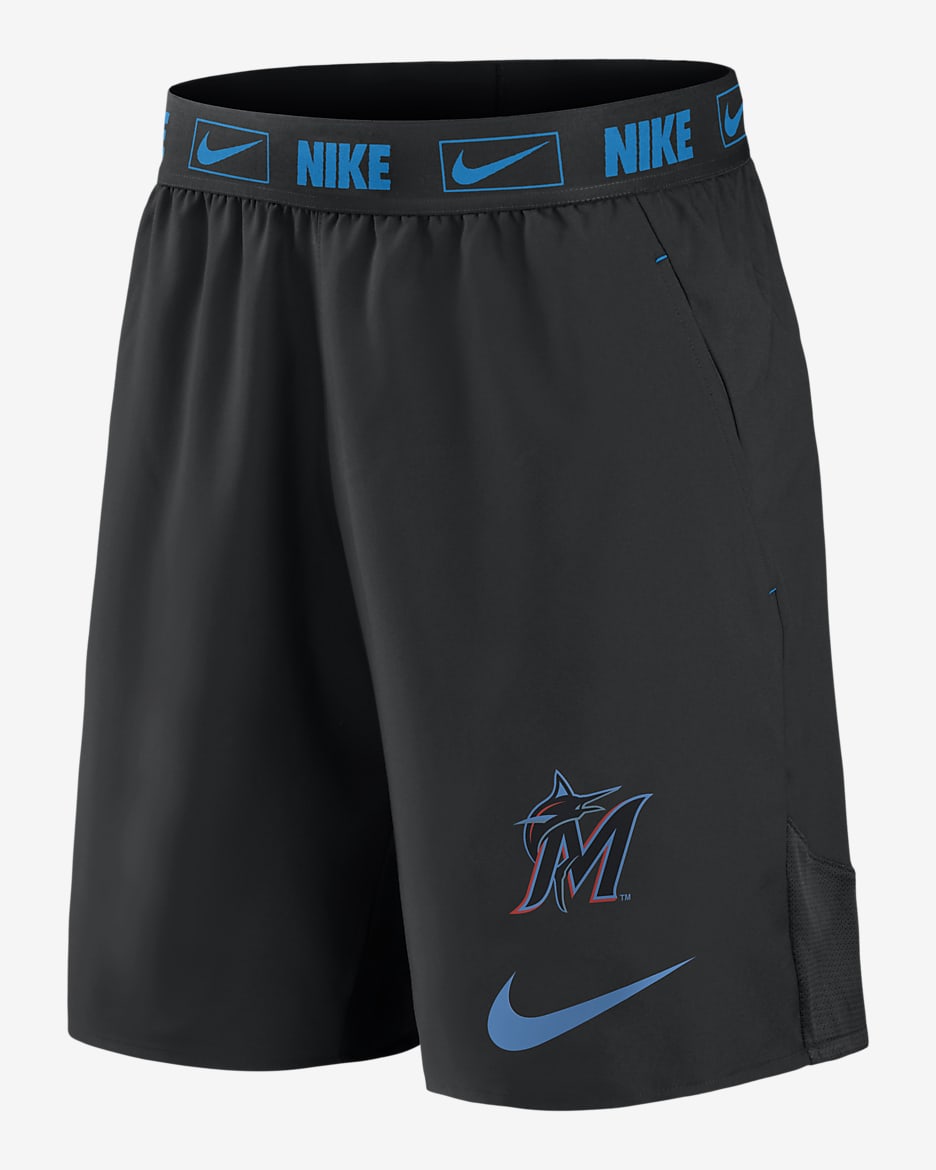 Nike Dri-FIT Primetime Logo (MLB Miami Marlins) Men's Shorts - Black