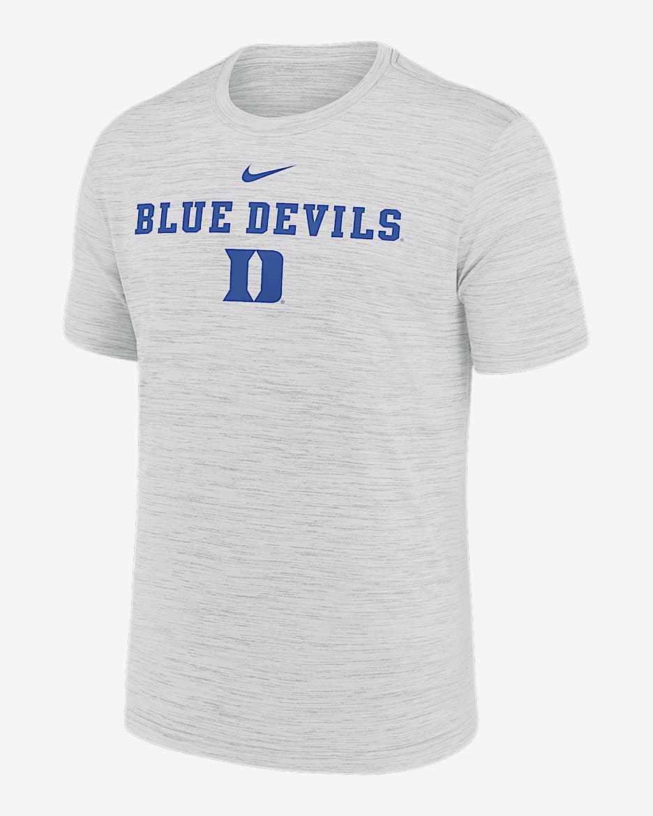 Playera universitaria Nike Dri-FIT para hombre Duke Sideline Velocity - Blanco