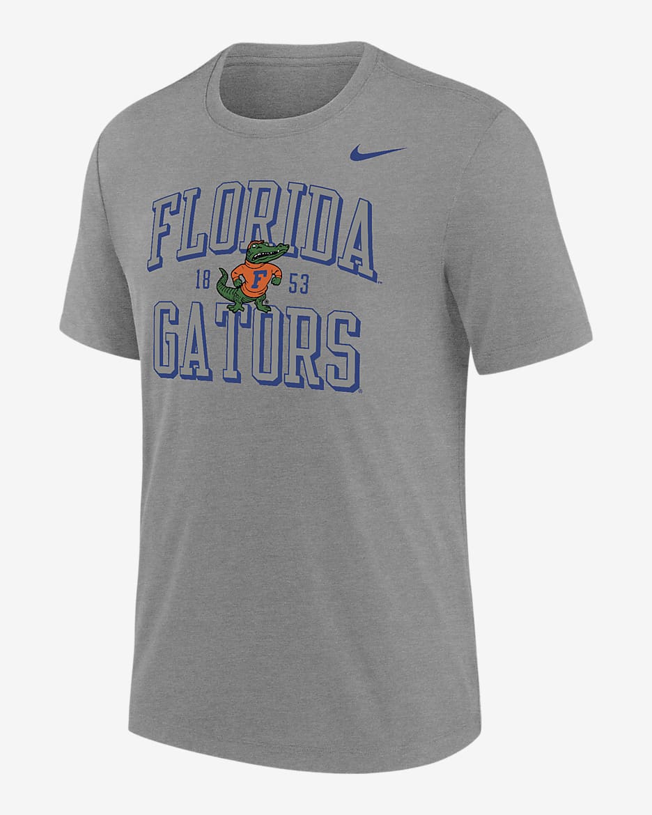 Playera universitaria Nike para hombre Florida - Gris oscuro jaspeado