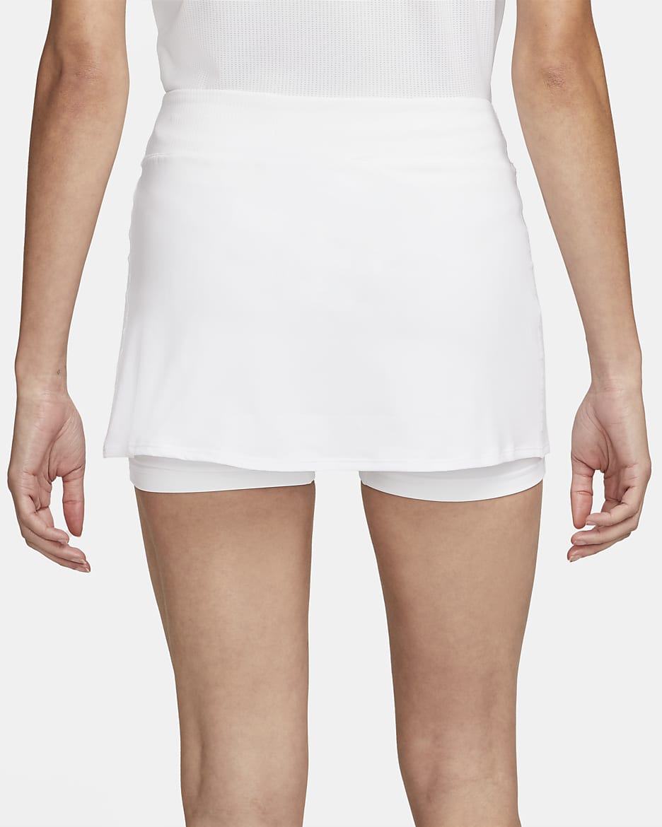 NikeCourt Dri-FIT Victory Women's Tennis Skirt - White/Black