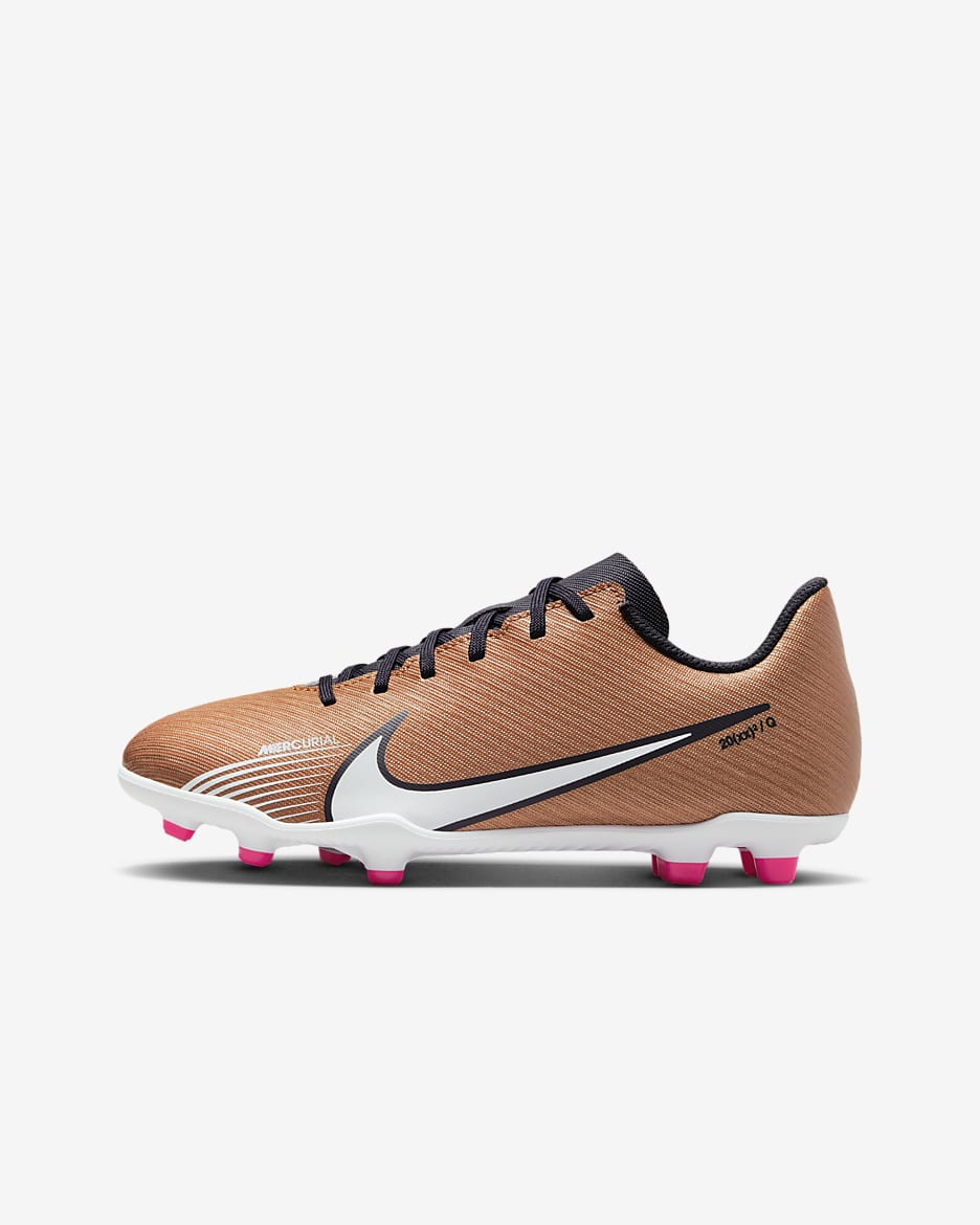 Nike Jr. Mercurial Vapor 15 Club MG Younger/Older Kids' Multi-Ground Football Boot - Metallic Copper/Metallic Copper