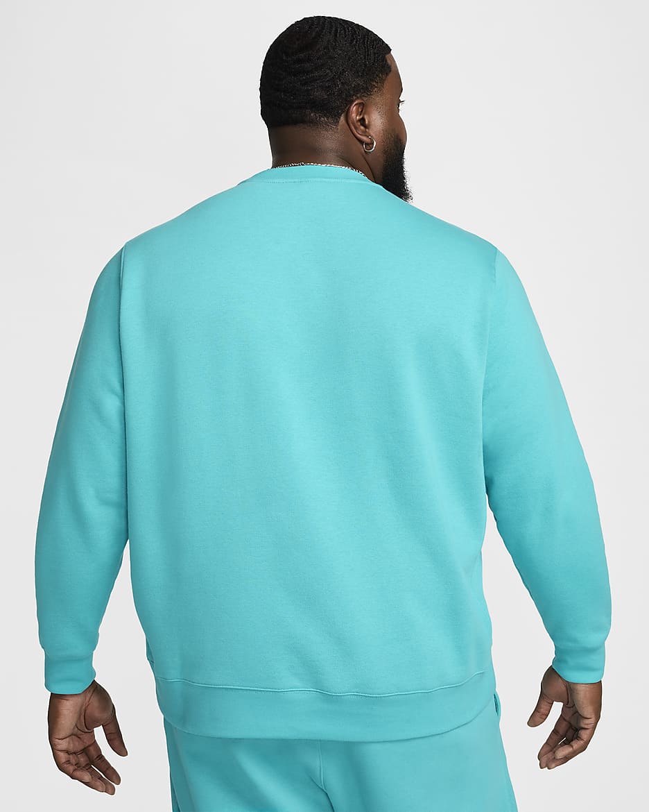 Nike Sportswear Club Fleece Erkek Crew Üst - Dusty Cactus/Beyaz