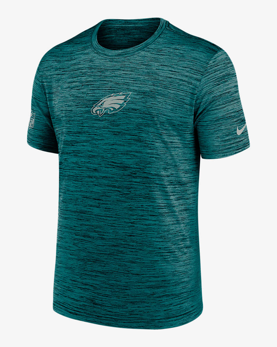 Philadelphia Eagles Sideline Team Issue Velocity Men's Nike Dri-FIT NFL T-Shirt - Teal