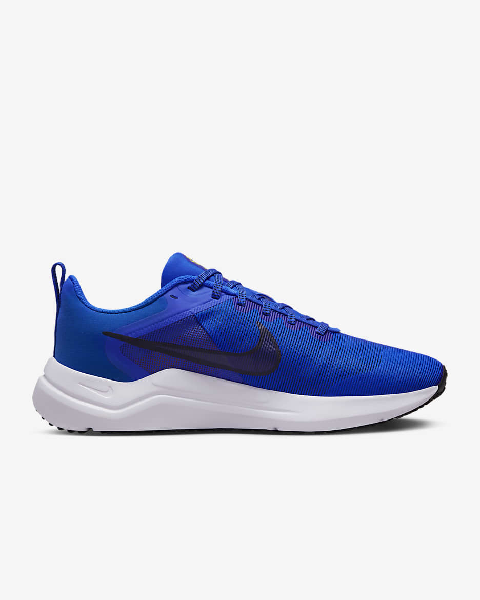 Nike Downshifter 12 Men's Road Running Shoes - Racer Blue/High Voltage/Sundial/Black