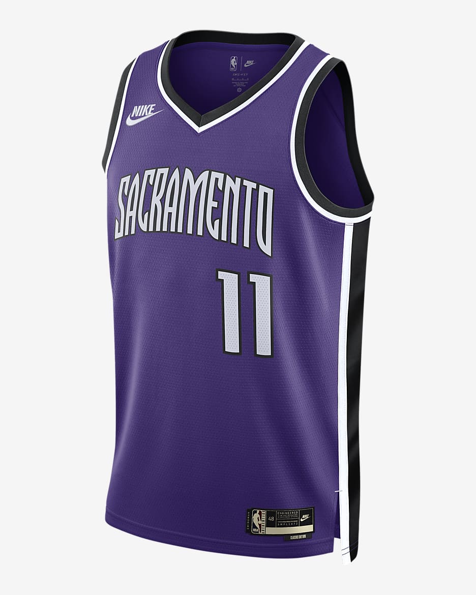 Jersey Nike Dri-FIT de la NBA Swingman para hombre Domantas Sabonis Sacramento Kings 2024/25 Hardwood Classics - Morado campo