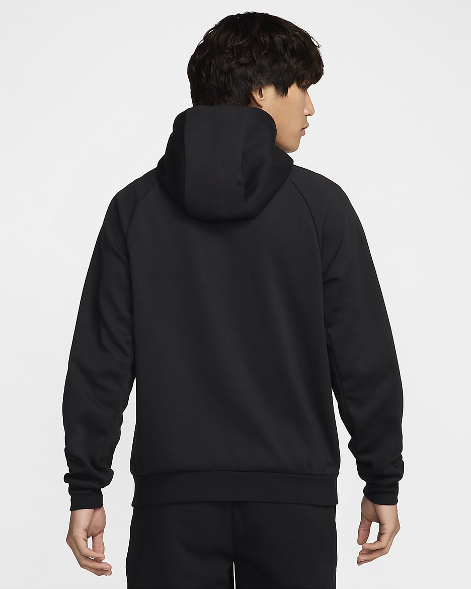 Nike Primary Men's Dri-FIT UV Full-Zip Versatile Hoodie - Black/Black