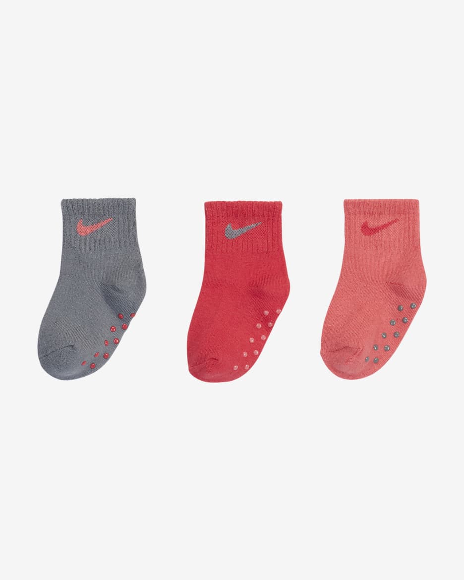 Calcetines de agarre infantiles Nike (3 pares) - Multicolor