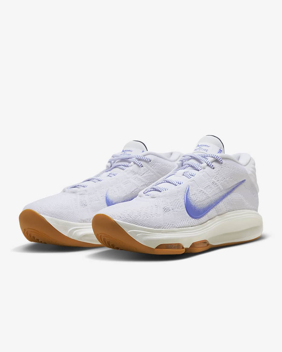 Nike G.T. Hustle 3 Blueprint EP Basketball Shoes - White/Phantom/Total Orange/Racer Blue