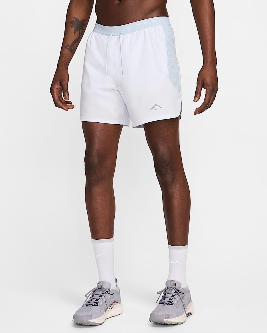 Nike Trail Men's Dri-FIT 15cm (approx.) Brief-Lined Running Shorts - Football Grey/Light Armoury Blue/College Grey/Black