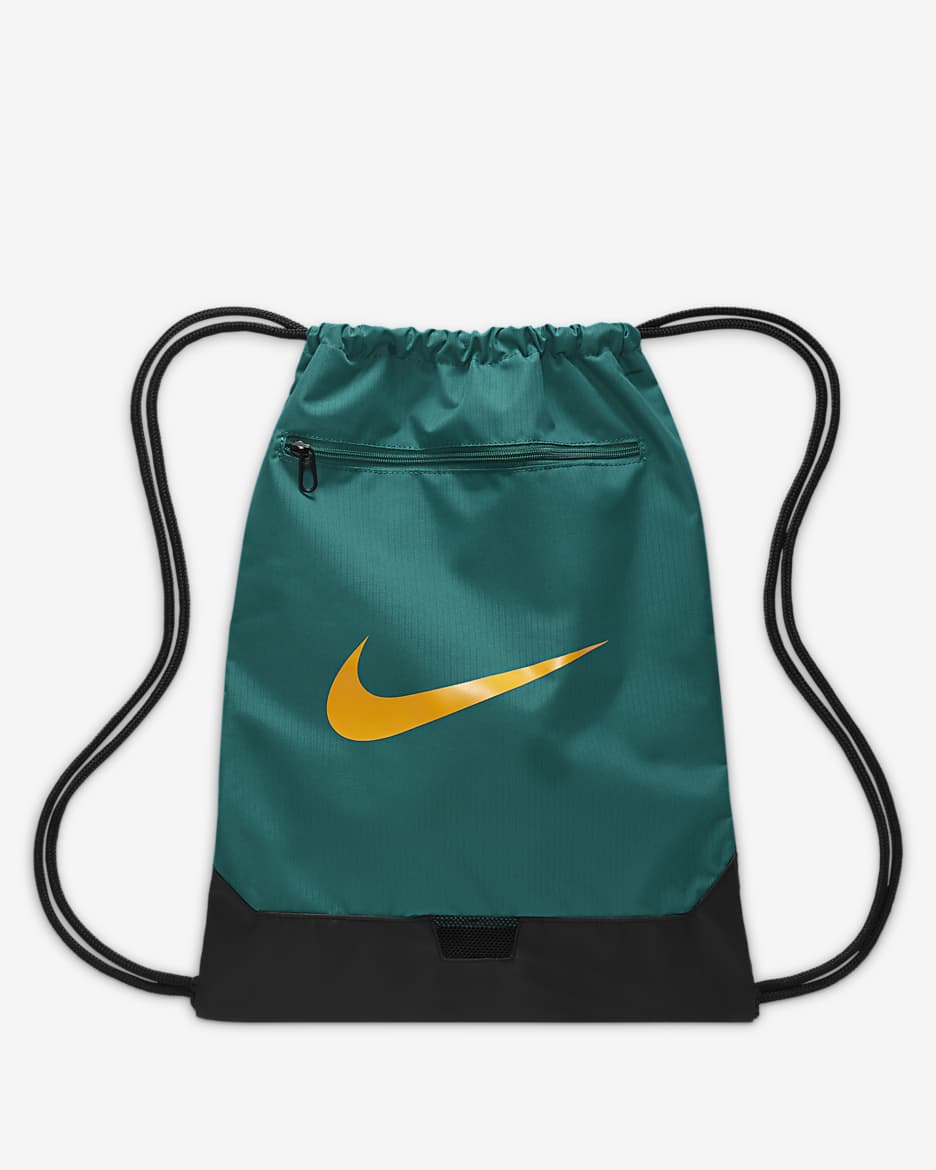 Nike Brasilia 9.5 Training Gymsack (18L) - Geode Teal/Black/Sundial