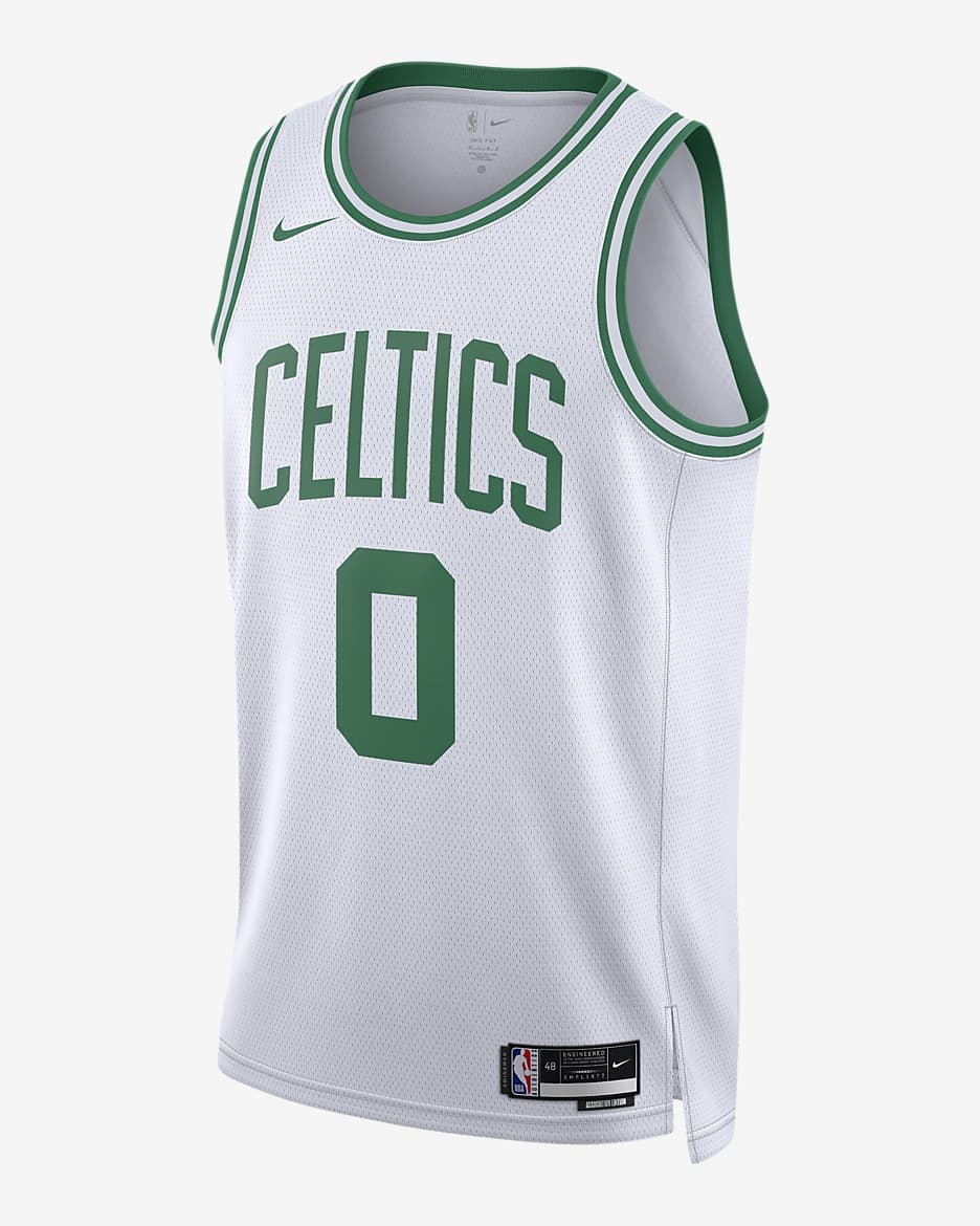 Boston Celtics Association Edition 2022/23 Nike Dri-FIT NBA Swingman-trøje til mænd - hvid