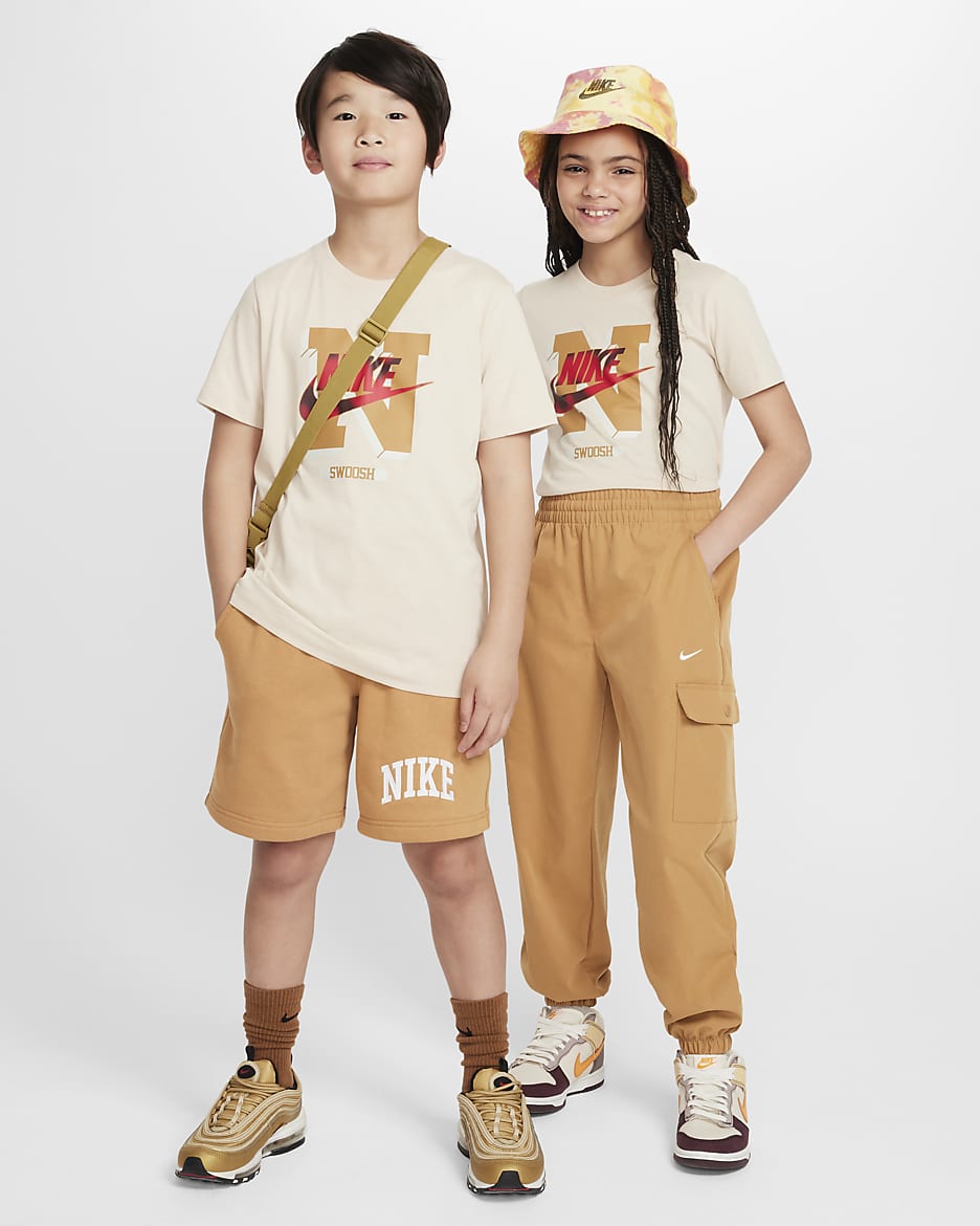 Nike Sportswear Big Kids' T-Shirt - Sanddrift