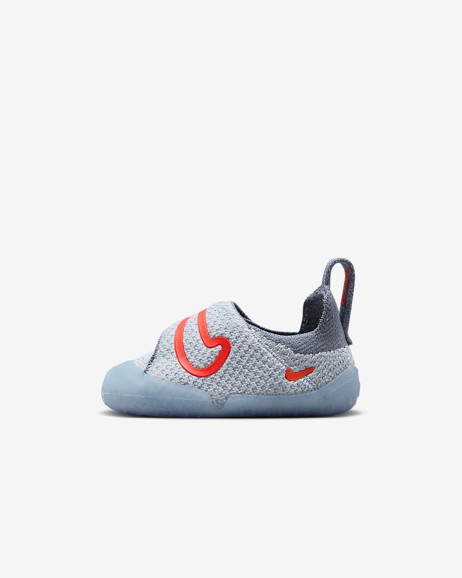 Nike Swoosh 1 Baby/Toddler Shoes - Light Armoury Blue/Football Grey/Ashen Slate/Hyper Orange