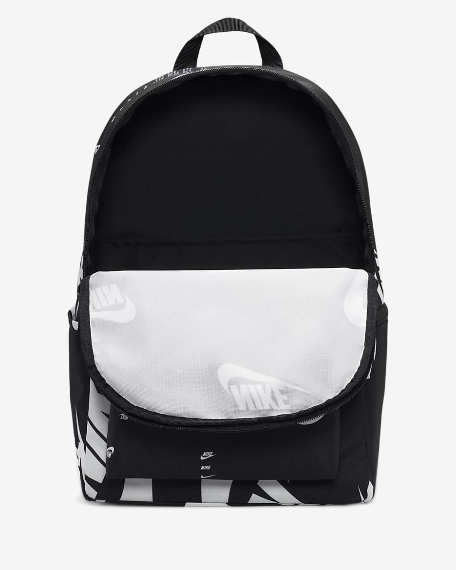 Nike Heritage Backpack (25L) - Black/Black/University Red