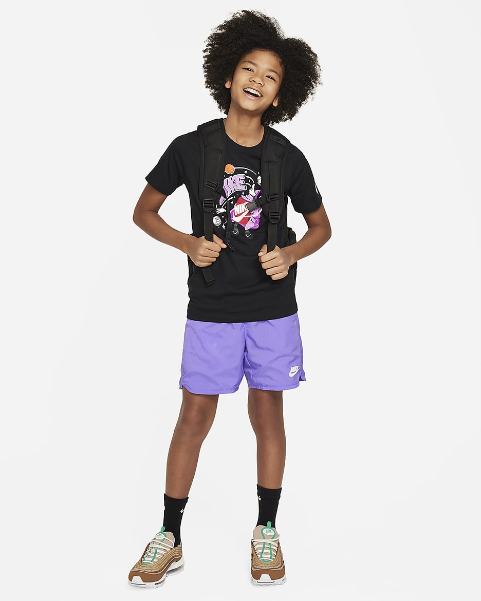 Nike Sportswear-T-shirt til større børn - sort