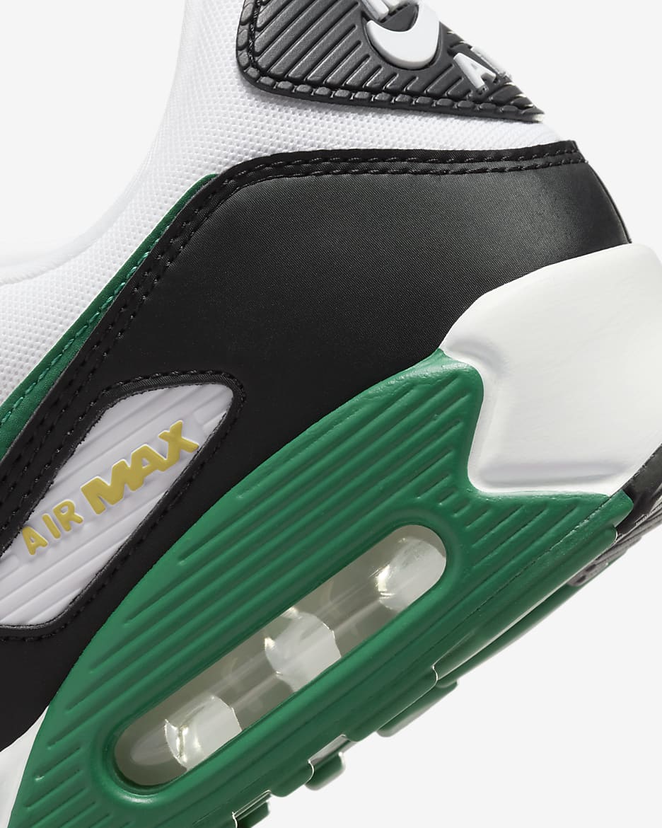 Nike Air Max 90 Men's Shoes - White/Black/Malachite/Malachite