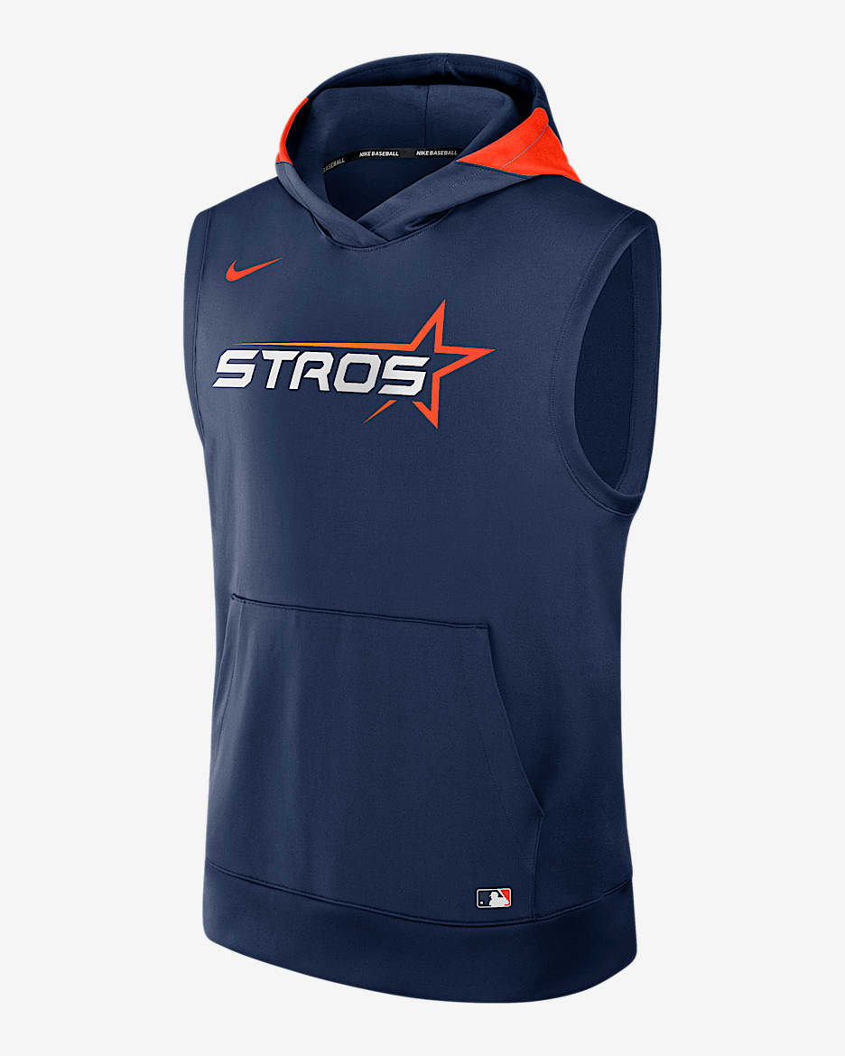 Houston Astros Authentic Collection City Connect Men’s Nike Dri-FIT MLB Sleeveless Pullover Hoodie - Navy