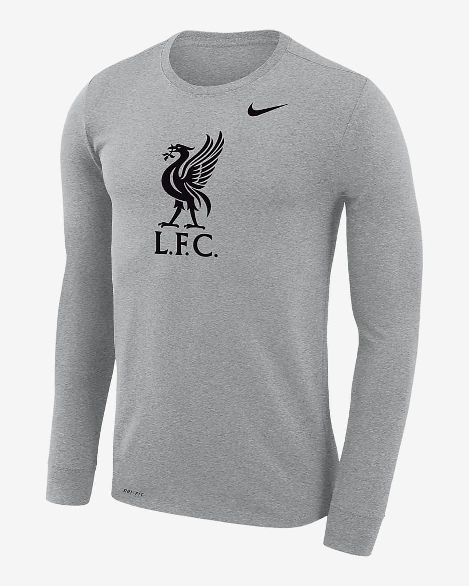 Liverpool Legend Men's Nike Dri-FIT Long-Sleeve T-Shirt - Dark Grey Heather