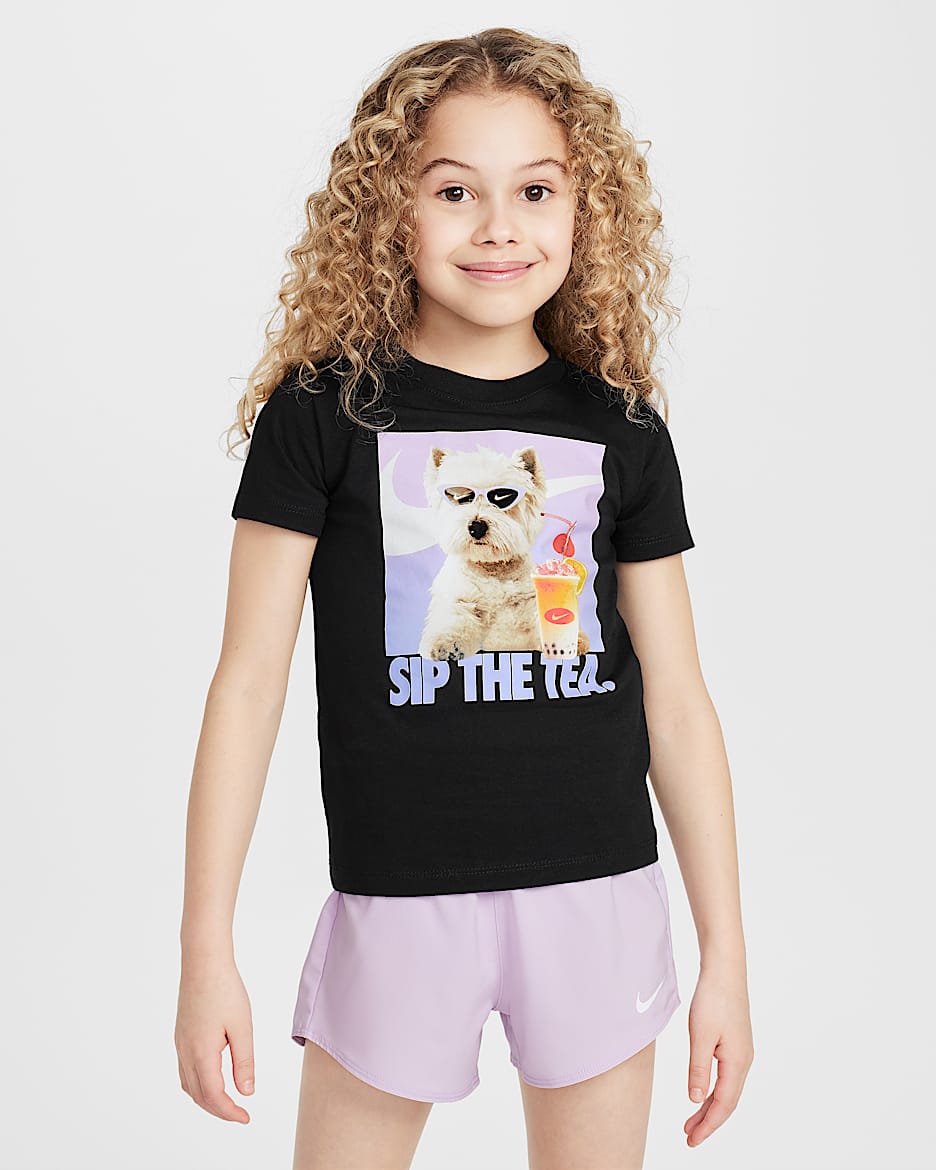 Nike Camiseta Boba Pup - Niño/a pequeño/a - Negro