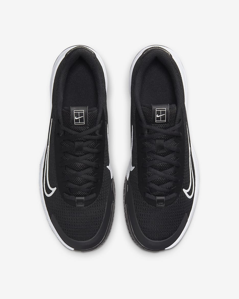 Calzado de tenis para cancha dura para mujer NikeCourt Vapor Lite - Negro/Blanco