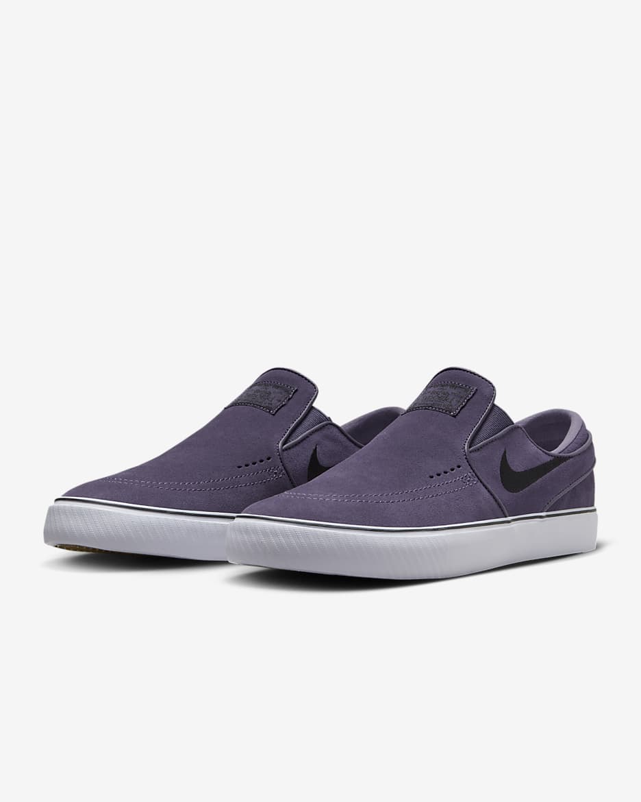 Nike SB Janoski+ Slip 滑板鞋 - Dark Raisin/Dark Raisin/白色/黑色