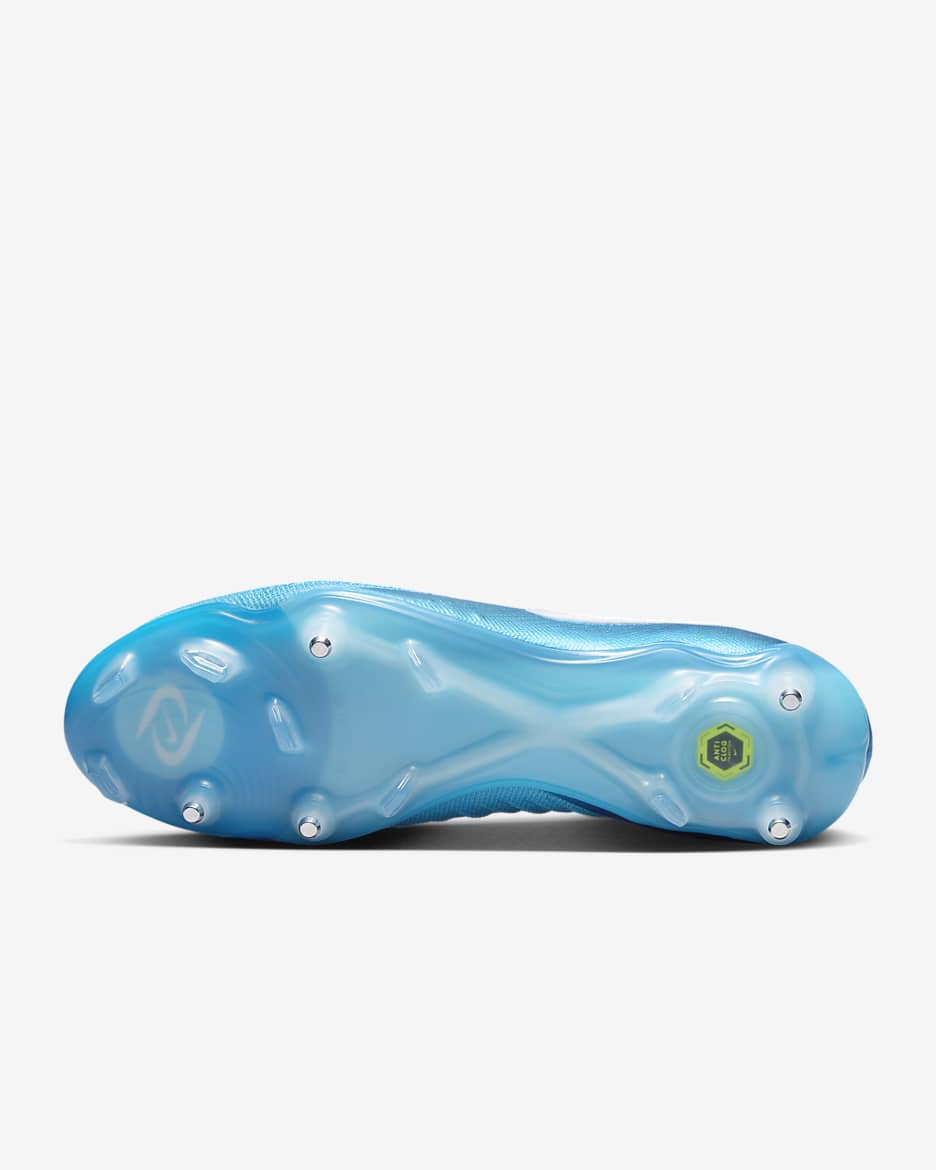 Nike Phantom GX 2 Elite SG lav fotballsko - Blue Fury/Hvit