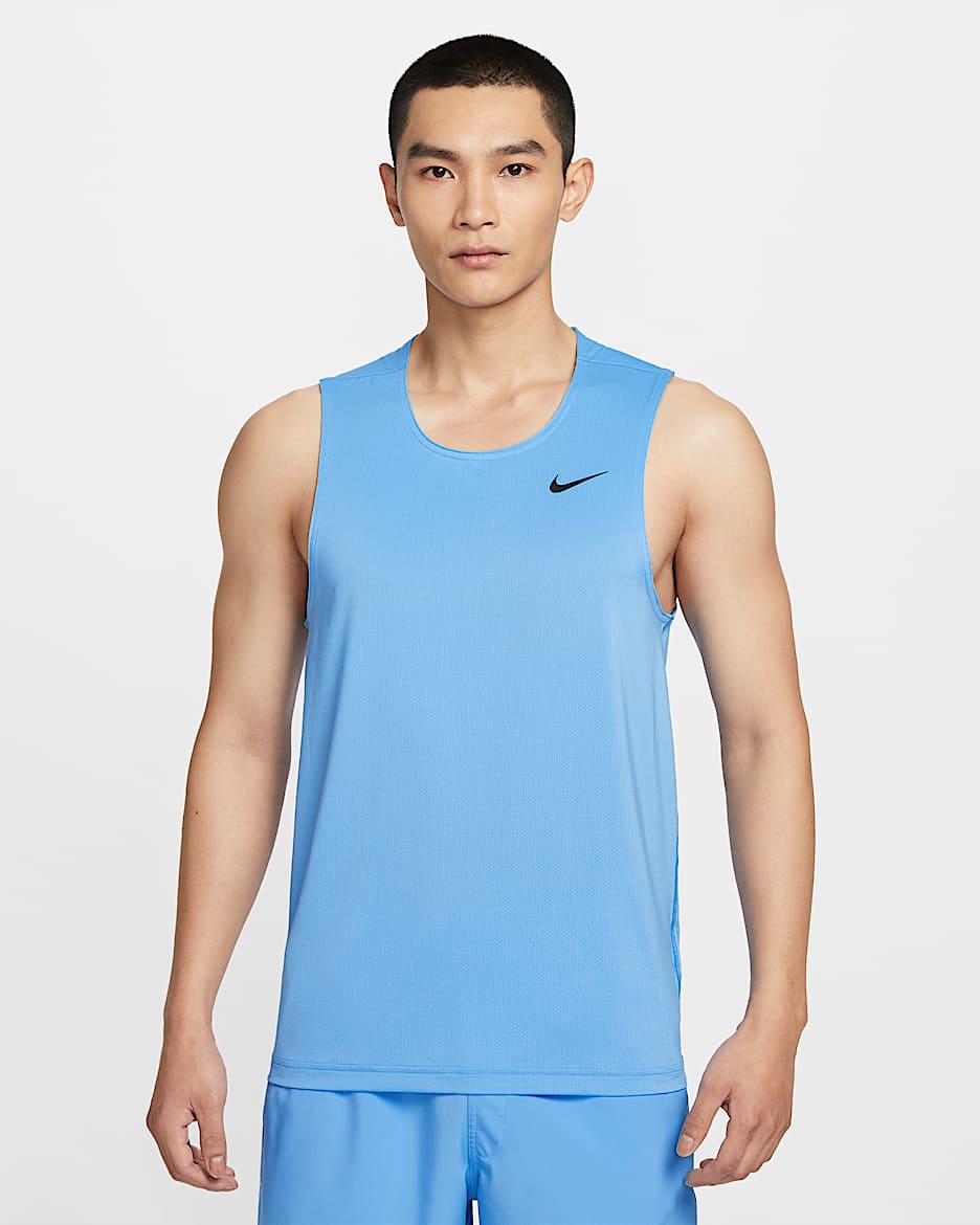 Nike Dri-FIT Ready Men's Fitness Tank Top - University Blue/Black