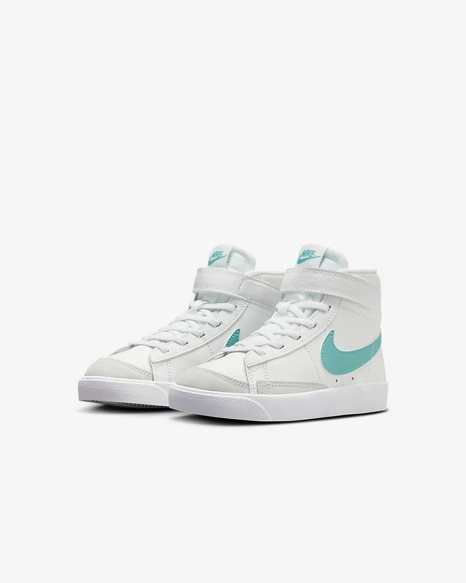 Nike Blazer Mid '77 Younger Kids' Shoes - Summit White/White/Photon Dust/Dusty Cactus