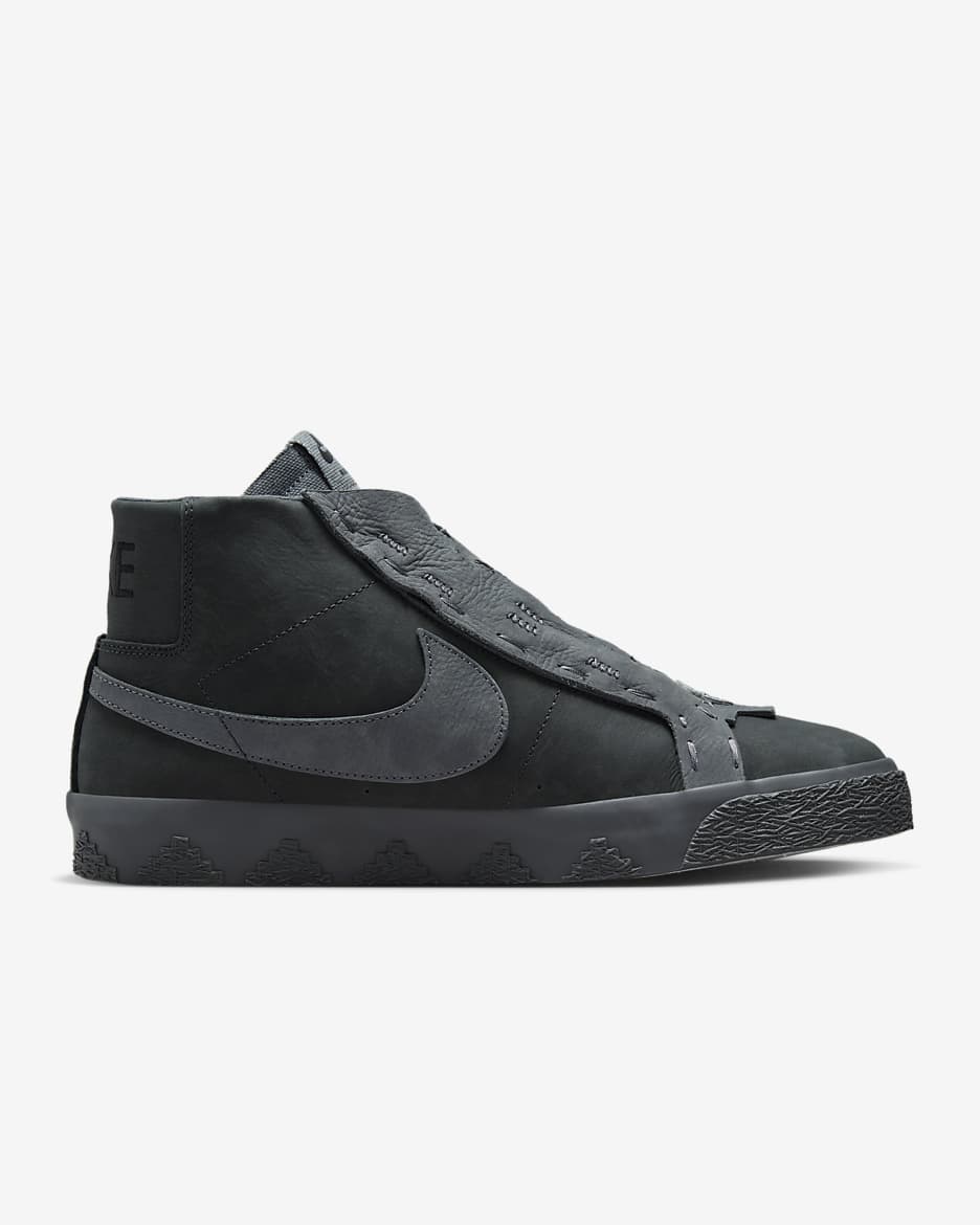 Calzado de skateboarding Nike Zoom Blazer Mid - Antracita/Gris humo oscuro