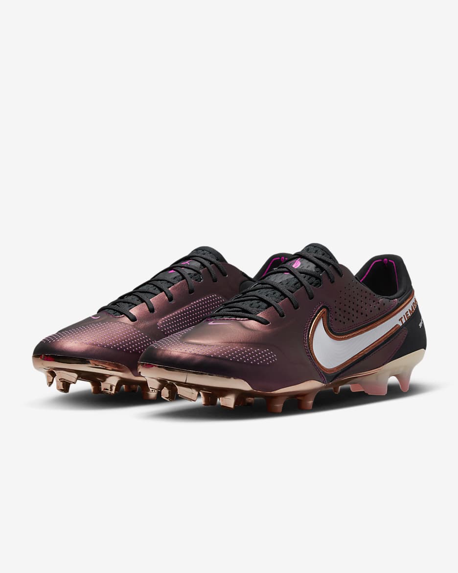 Nike Tiempo Legend 9 Elite FG Firm-Ground Football Boots - Space Purple/Off-Noir/Pink Blast/White