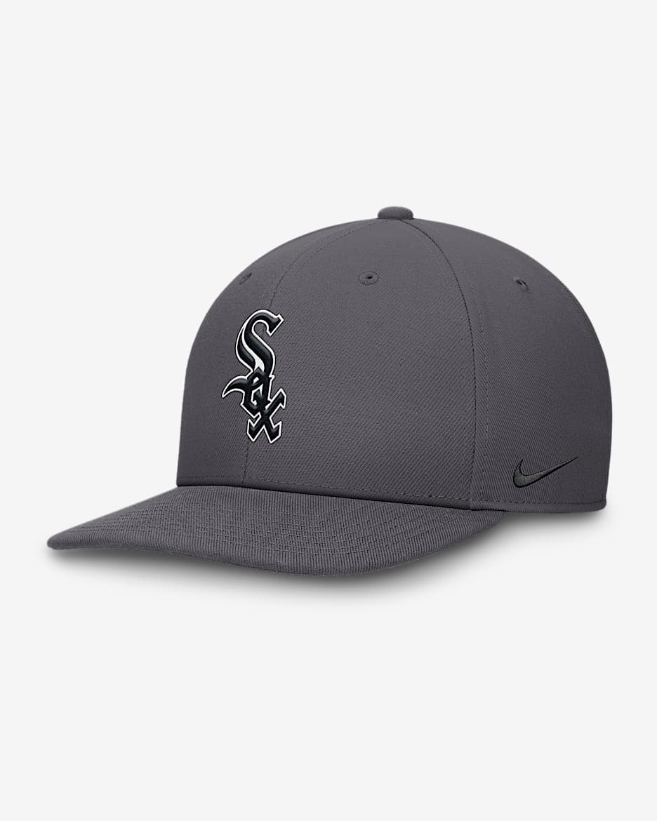 Gorra Nike Dri-FIT de la MLB ajustable para hombre Chicago White Sox Pro - Gris
