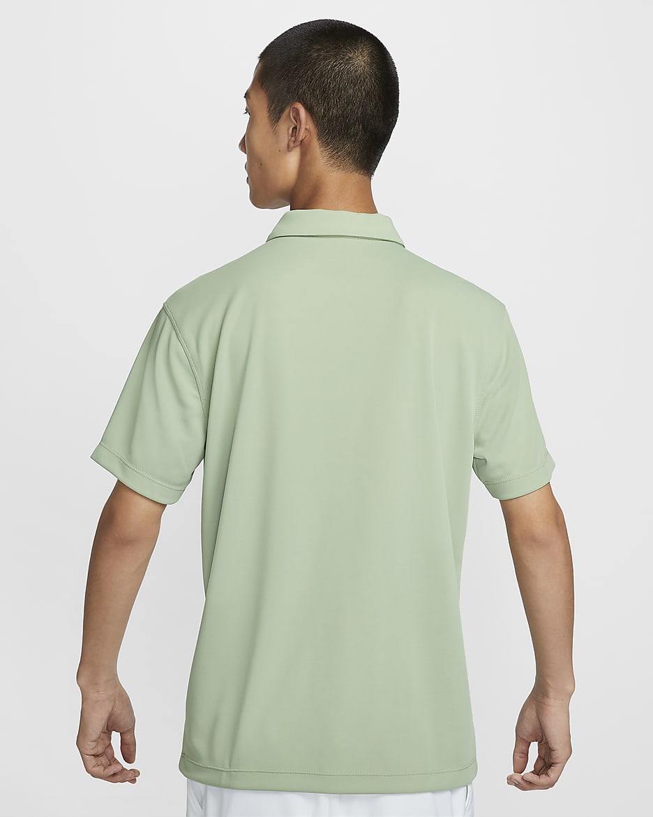 NikeCourt Dri-FIT Men's Tennis Polo - Jade Horizon/White