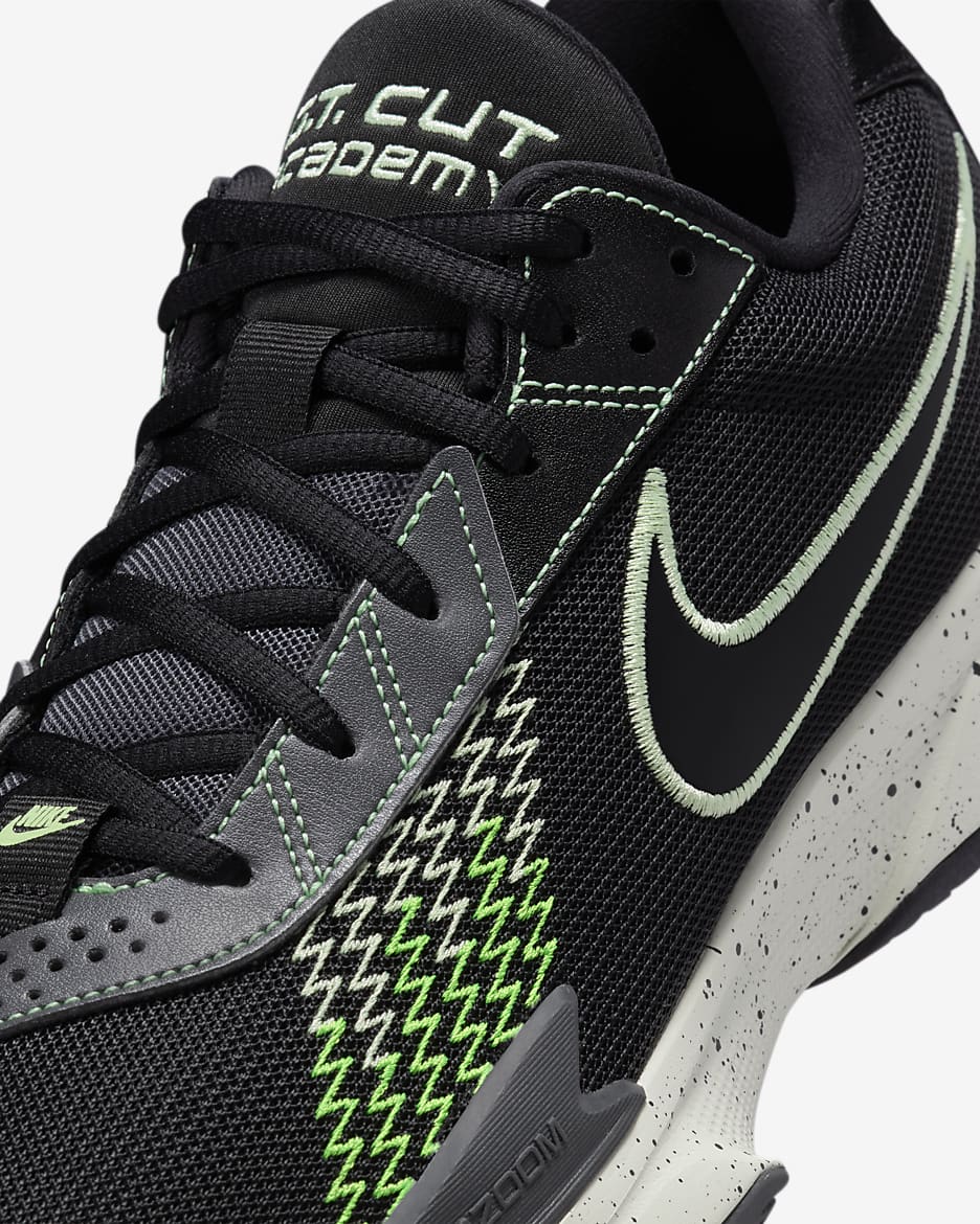 Nike G.T. Cut Academy Basketball Shoes - Black/Anthracite/Green Strike/Barely Volt