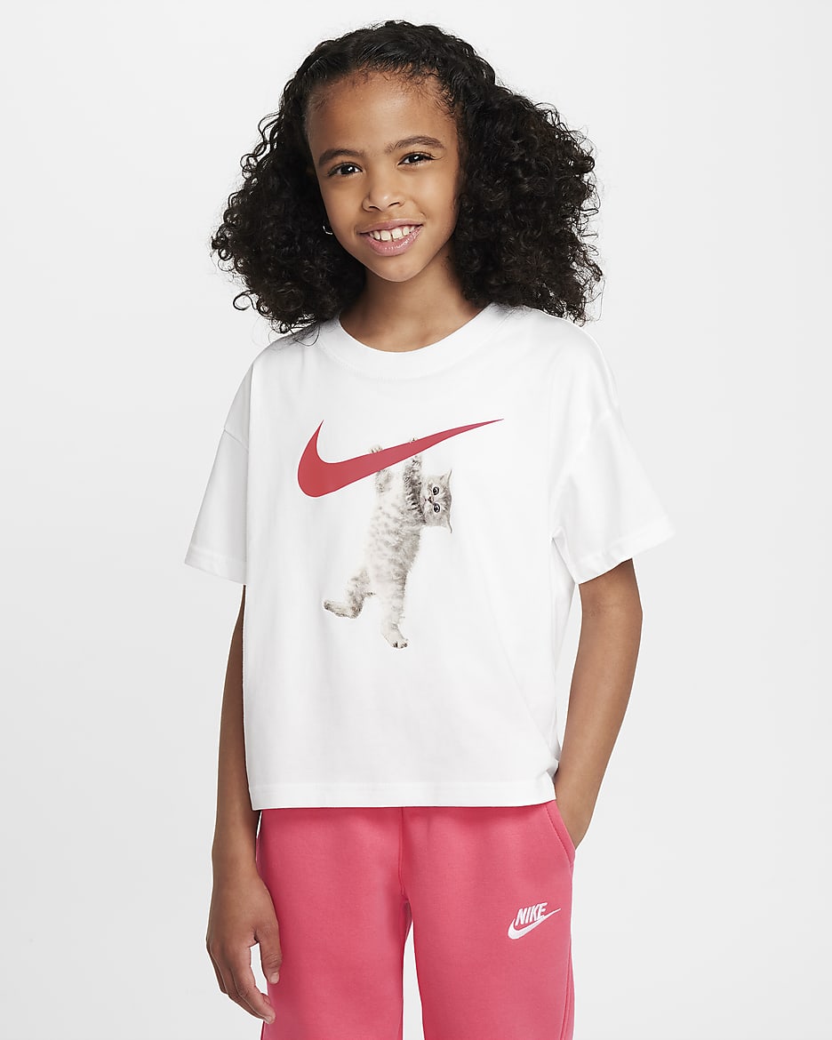 Nike Sportswear T-Shirt für ältere Kinder (Mädchen) - Weiß