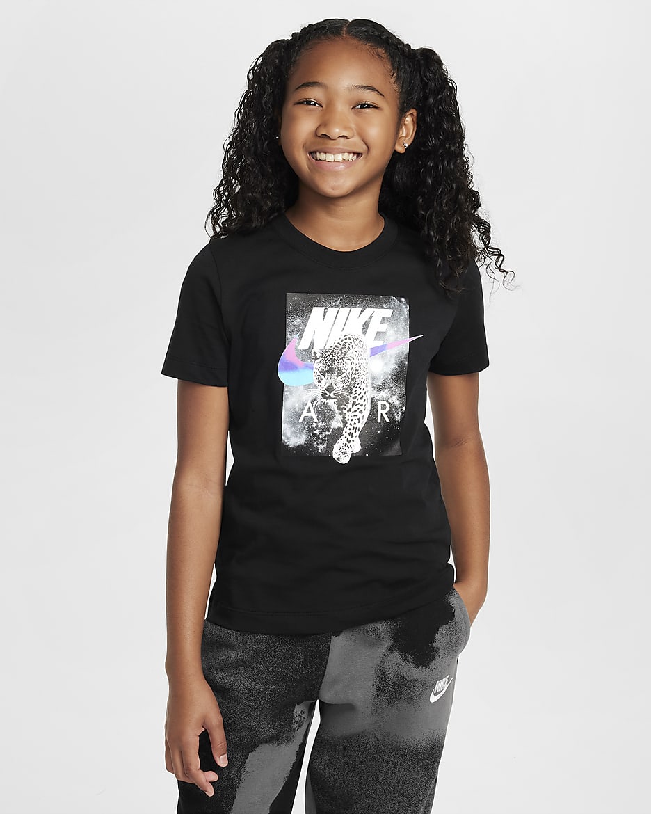 Nike Sportswear Big Kids' T-Shirt - Black