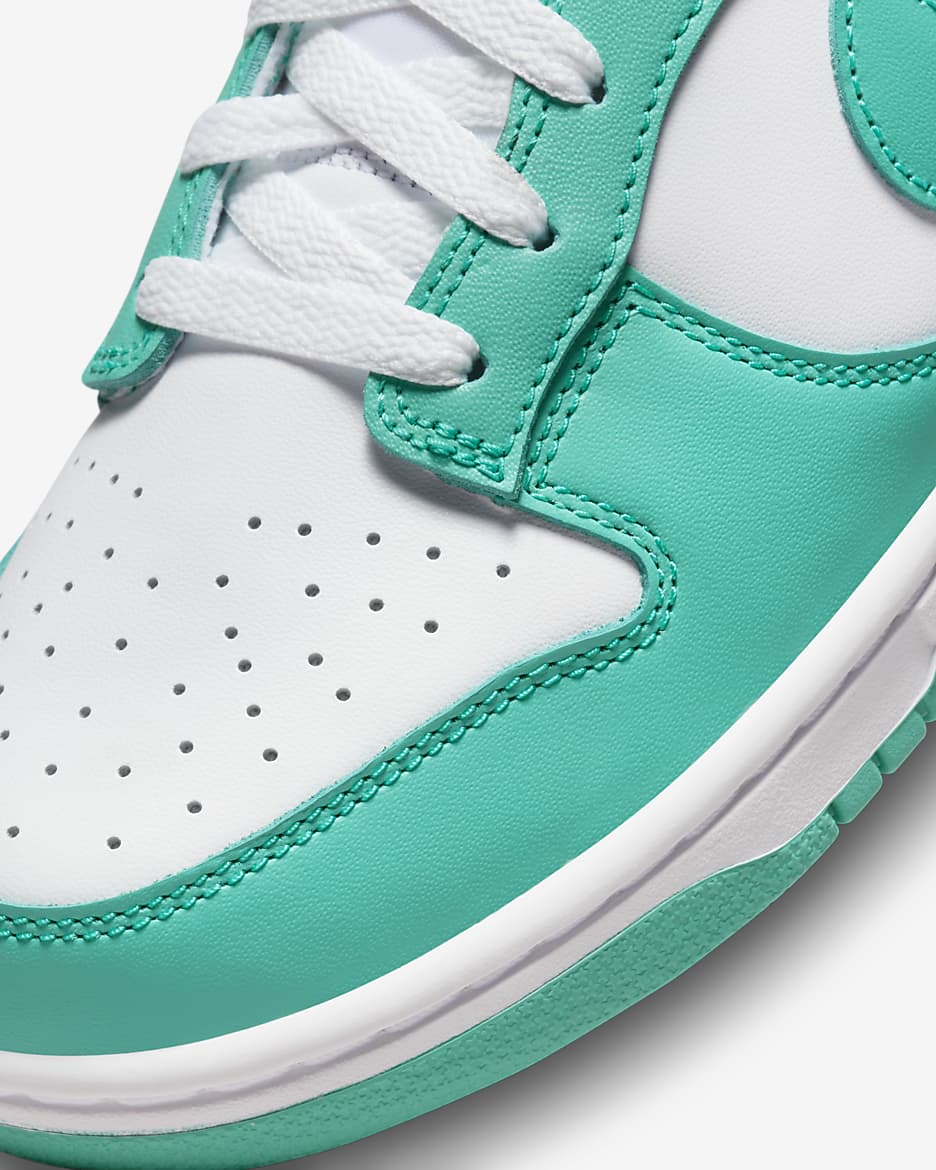 Scarpa Nike Dunk Low Retro - Uomo - Bianco/Bianco/Clear Jade