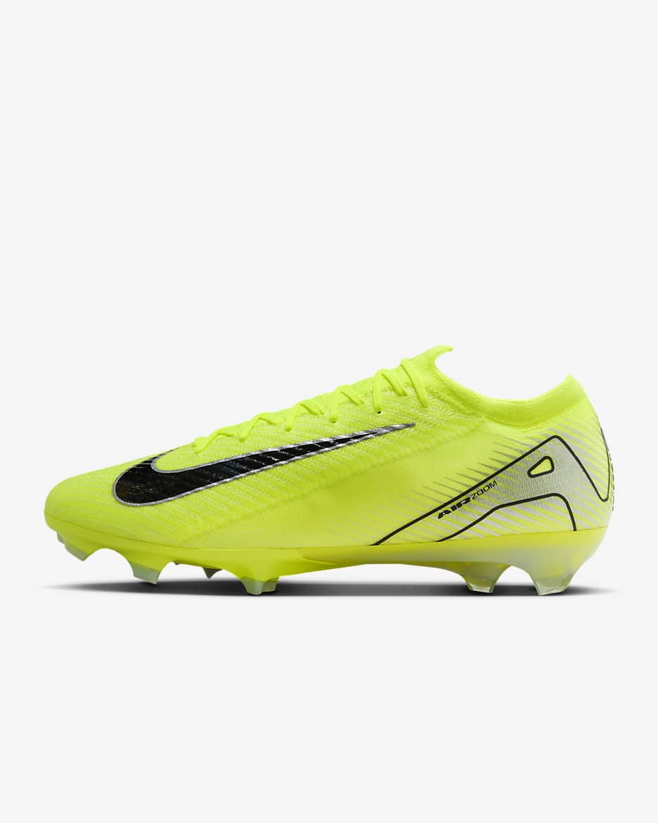 Ποδοσφαιρικά παπούτσια χαμηλού προφίλ FG Nike Mercurial Vapor 16 Elite - Volt/Μαύρο