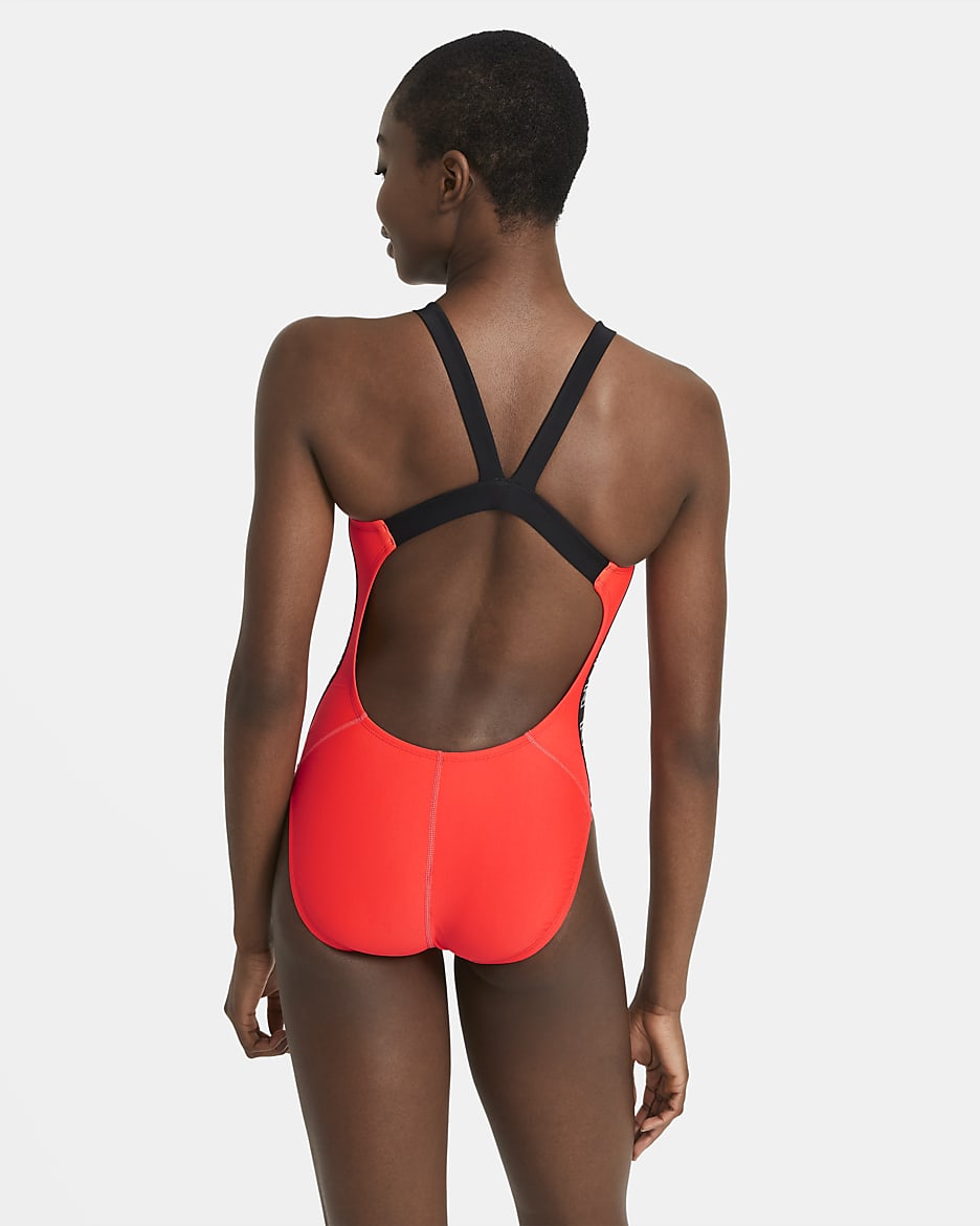 Nike Fastback Women's 1-Piece Swimsuit - Bright Crimson