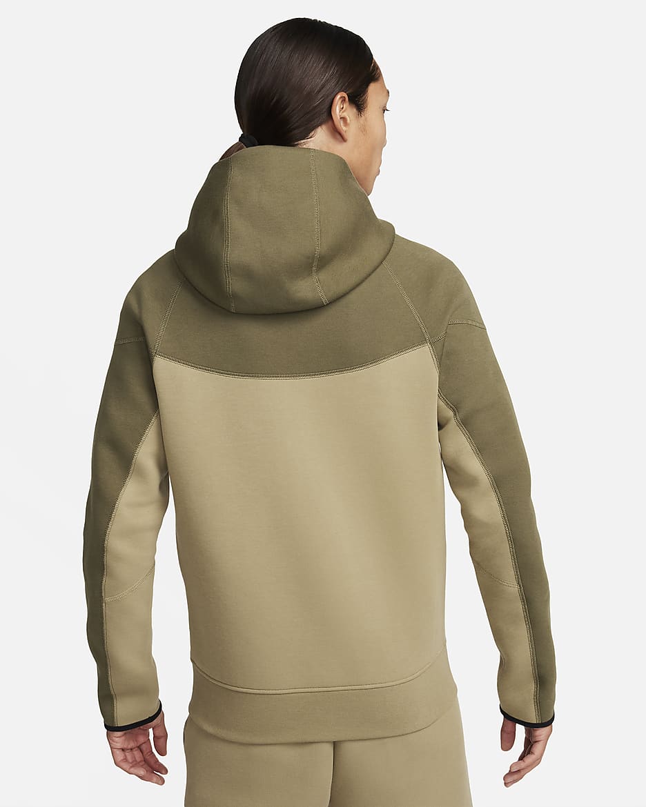 Nike Sportswear Tech Fleece Windrunner Men's Full-Zip Hoodie - Neutral Olive/Medium Olive/Black