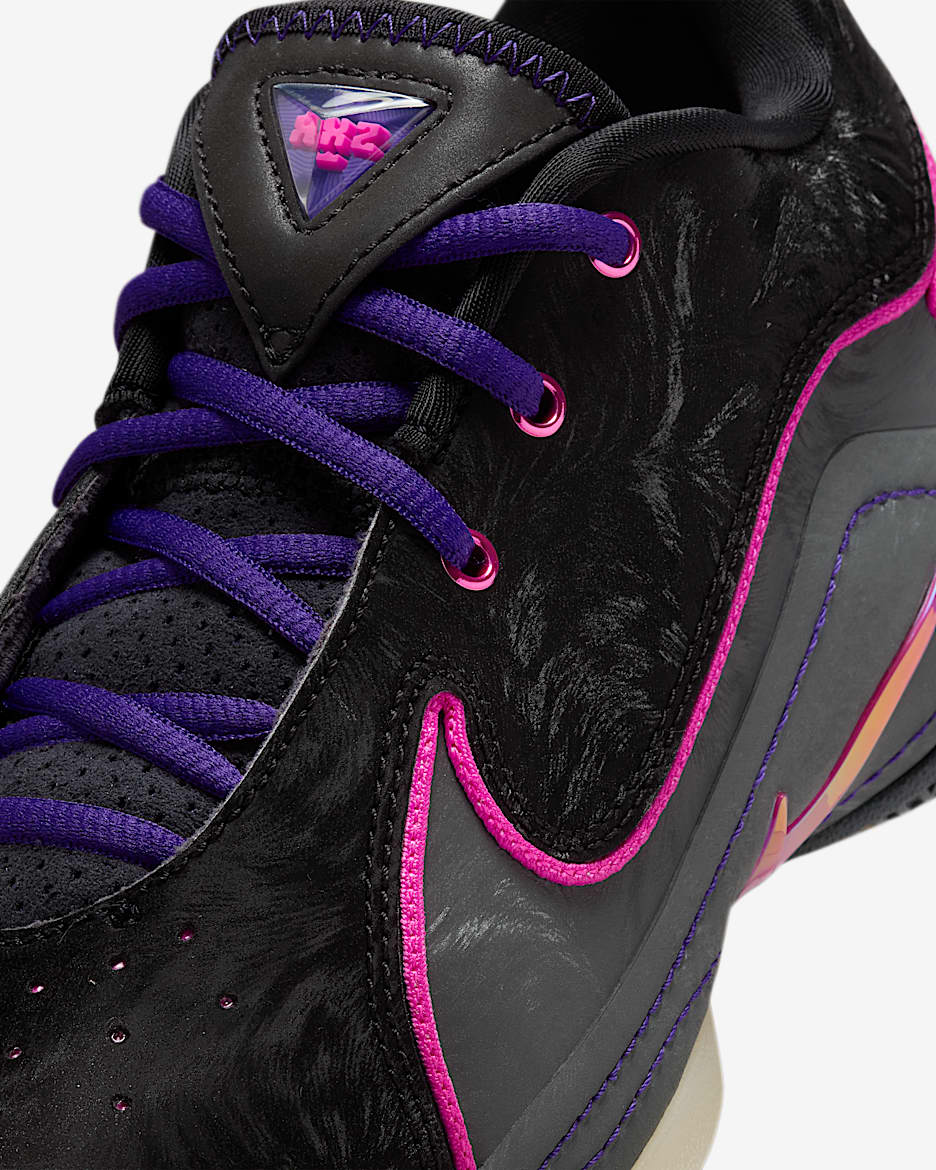 LeBron XXII Big Kids' Basketball Shoes - Black/Dark Grey/Field Purple/Laser Fuchsia