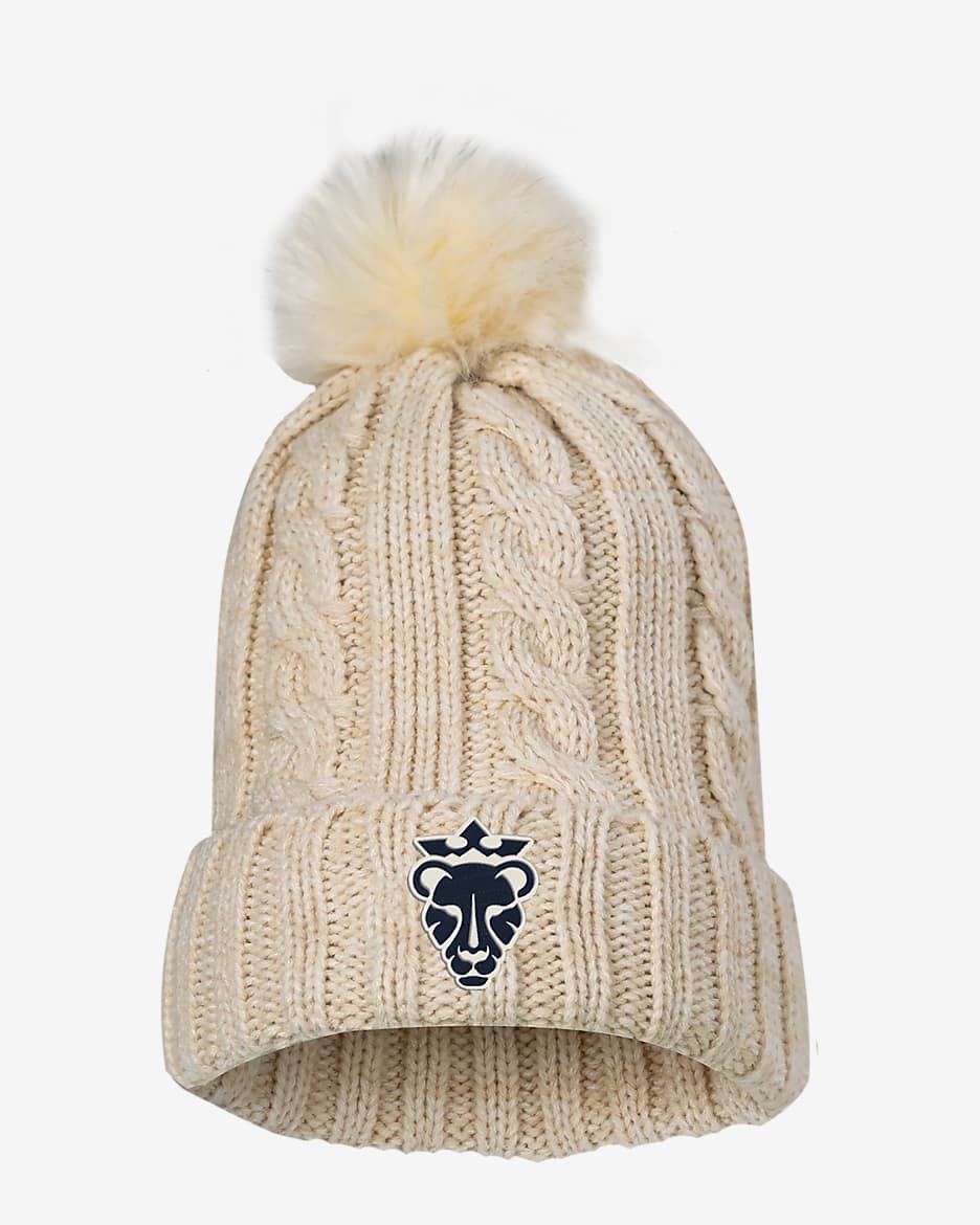 Gorro Nike de tejido Knit de la NWSL Utah Royals FC - Crudo
