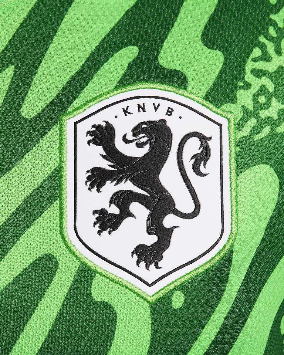 Hollandia (női csapat) 2024/25 Stadium Goalkeeper Nike Dri-FIT női replika futballmez - Green Spark/Pine Green/Fehér