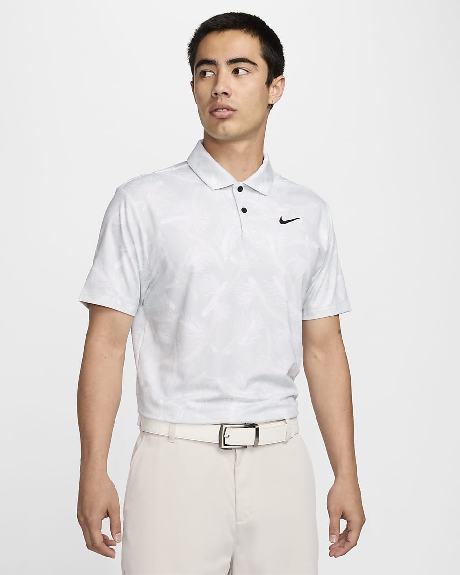 Nike Tour Men's Dri-FIT Golf Polo - Summit White/Black