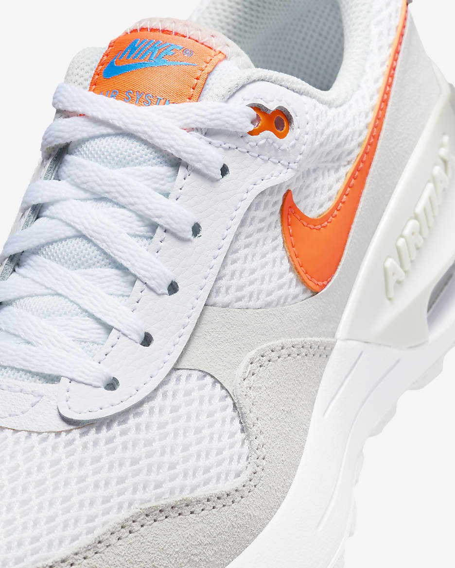 Nike Air Max SYSTM Older Kids' Shoes - White/Phantom/Photon Dust/Total Orange