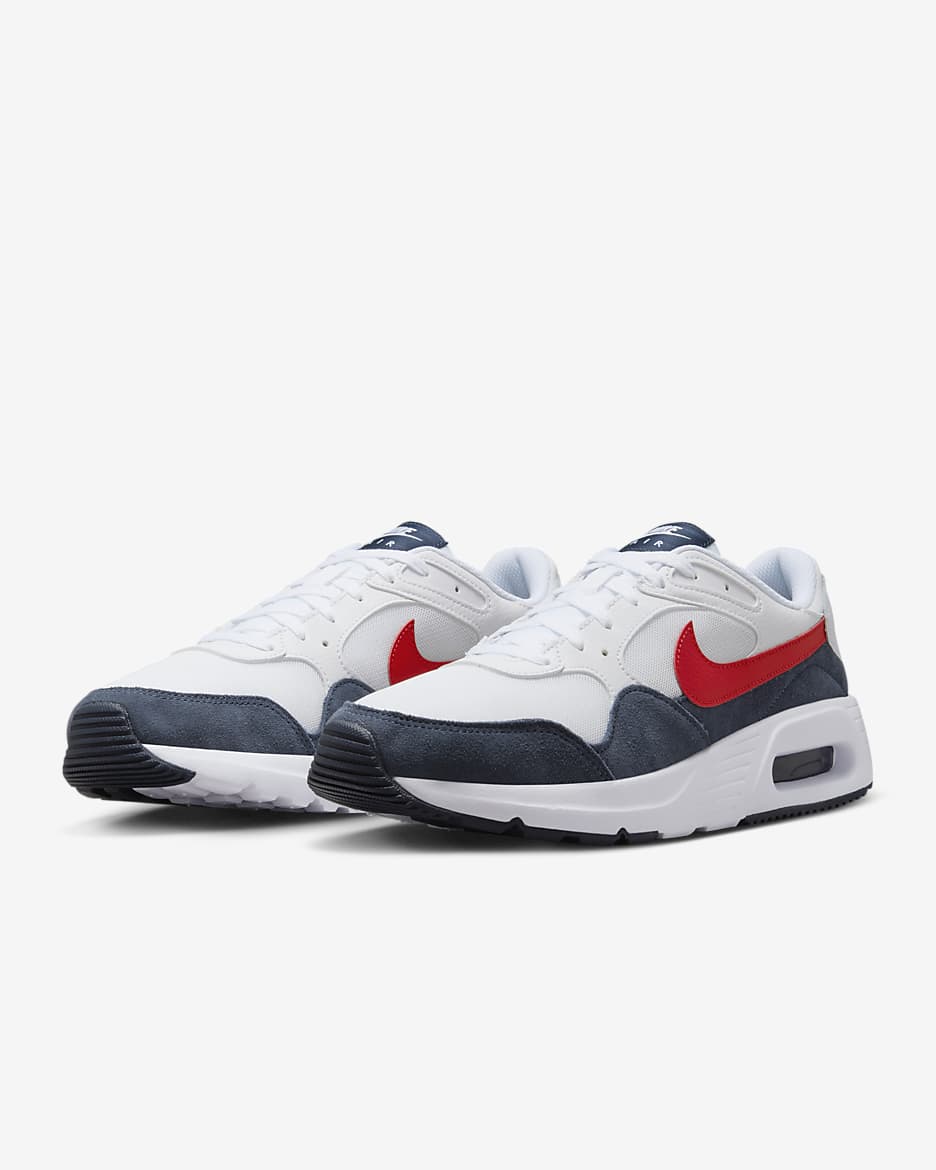 Tenis para hombre Nike Air Max SC - Blanco/Obsidiana/Rojo universitario