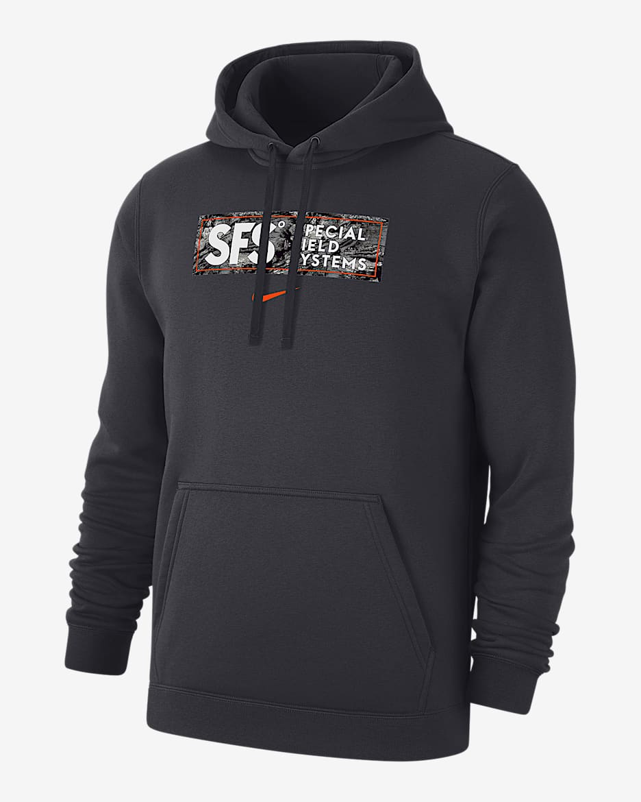 Nike SFS Club Men's Nike Fleece Pullover Hoodie - Anthracite