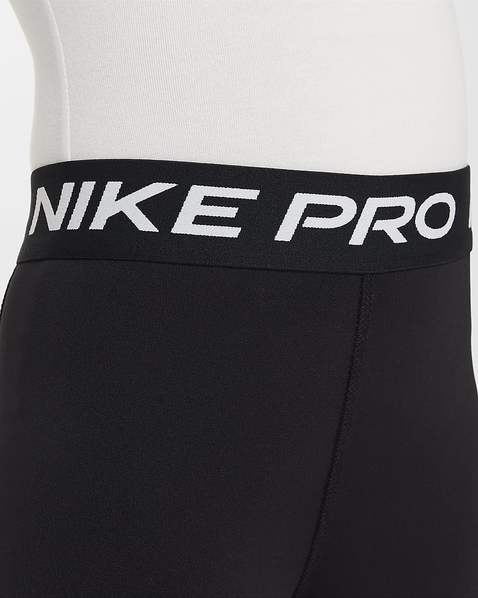 Leggings para niños talla pequeña Nike Dri-FIT Pro - Negro